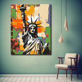 Painting by Numbers Abstract Statue of Liberty
